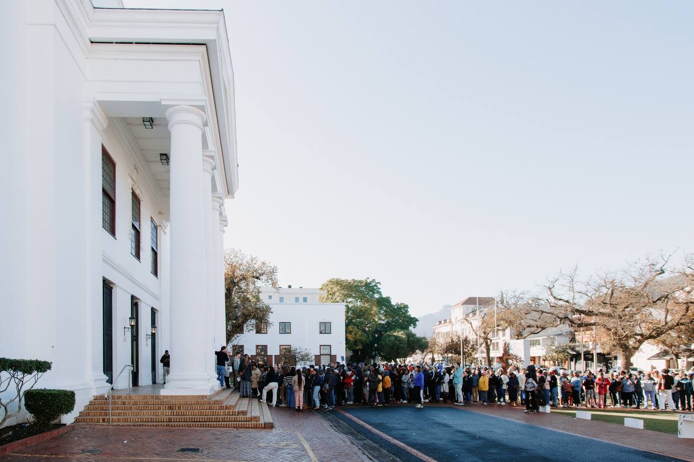 Large community gathering in Stellenbosch